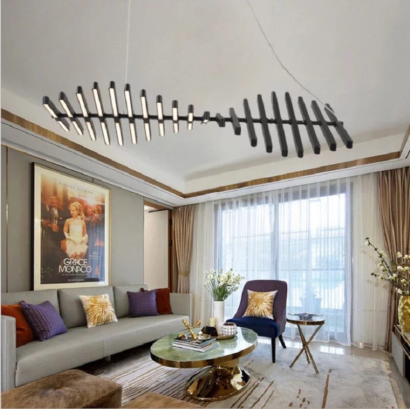 Quillbone Remote Controlled Chandelier — Independent Adjustable Bulbs