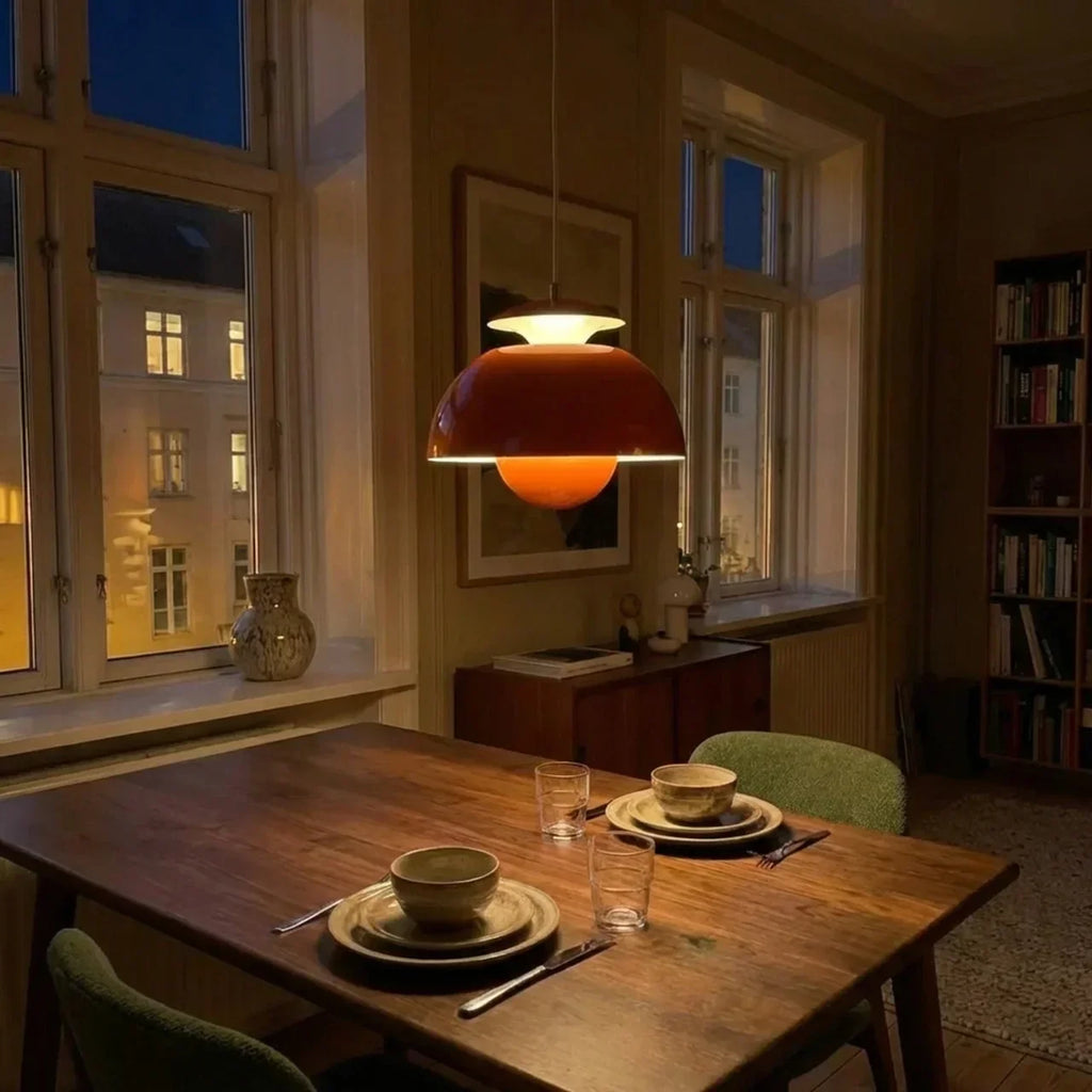 Contemporary Orb Pendant Light — Smooth Globe Shape, Adjustable Mount