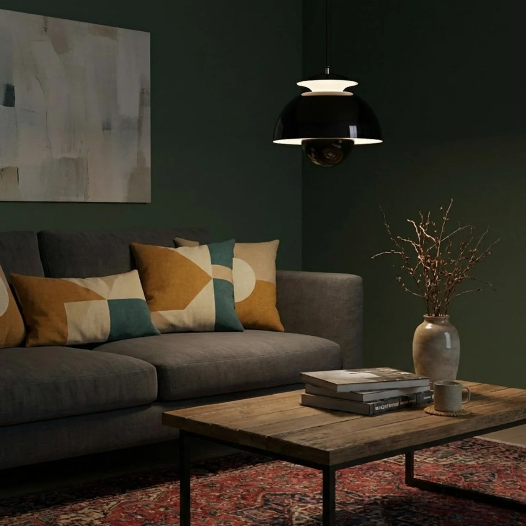 Contemporary Orb Pendant Light — Smooth Globe Shape, Adjustable Mount