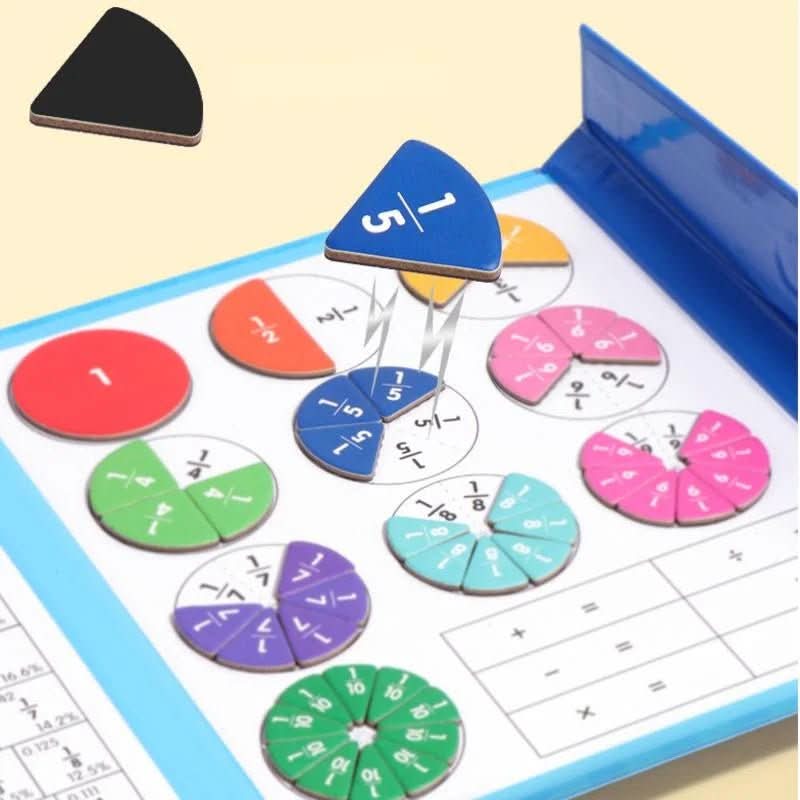 NovaLearn Interactive Fractions Kit – Colorful Hands-On Learning Puzzles