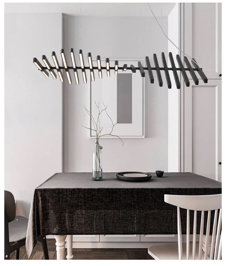 Quillbone Remote Controlled Chandelier — Independent Adjustable Bulbs