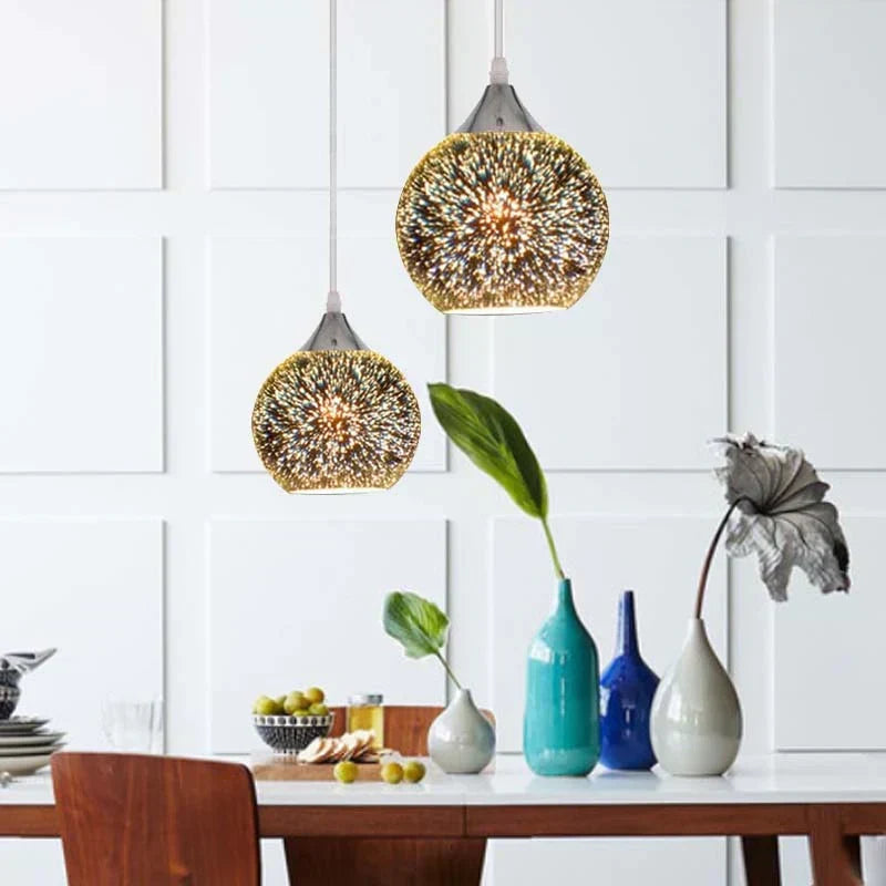 Astris Glass Pendant Light — Eco Friendly Edition, Starry Glow