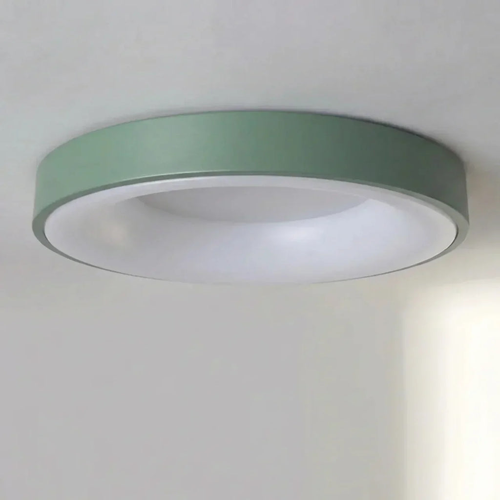 スリム直付けシーリングライト - 円形ホローセンター、LED一体型