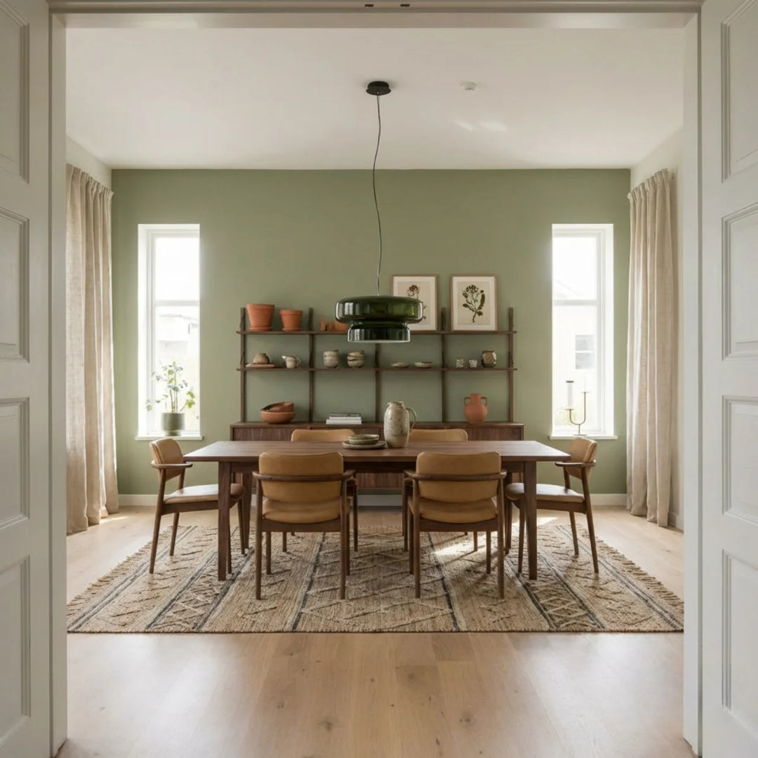 Bauhaus Style Stacked Glass Pendant Light — Two-Tier Colored Ceiling Fixture