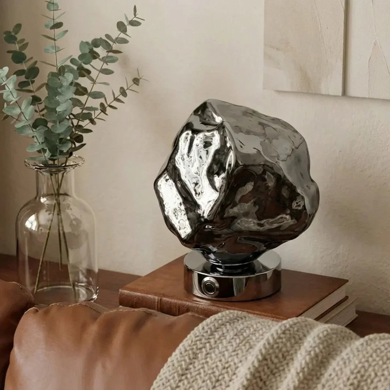 Glass Lava Table Lamp — Sculptural Shade, Organic Look