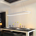 LumaNova Modern Curved Iron Ceiling Chandelier