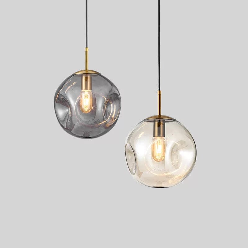 Novae-pendellampe i glas — elegant minimalistisk profil, flerfarvet finish