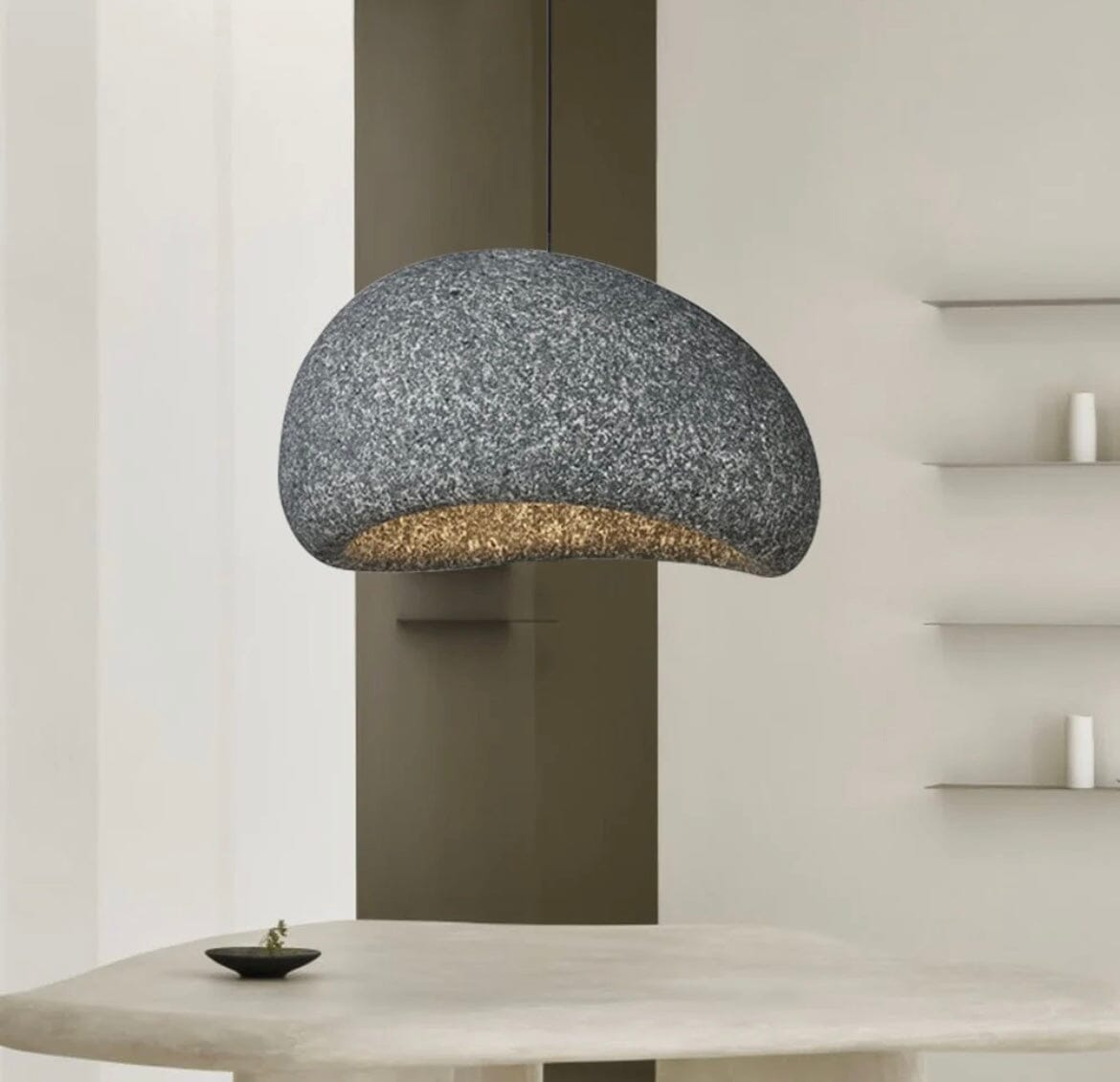 LumaRook Wasabi Speckled Table Lamp — 12-Watt LED, 5–10 m² Illumination