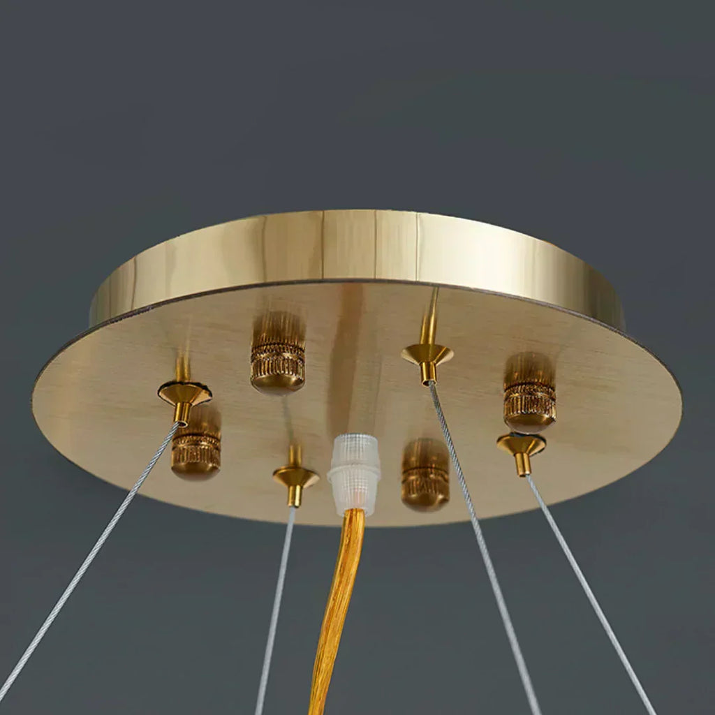 Gilded Nest Chandelier — Elaborate Design and Rich Gold Finish