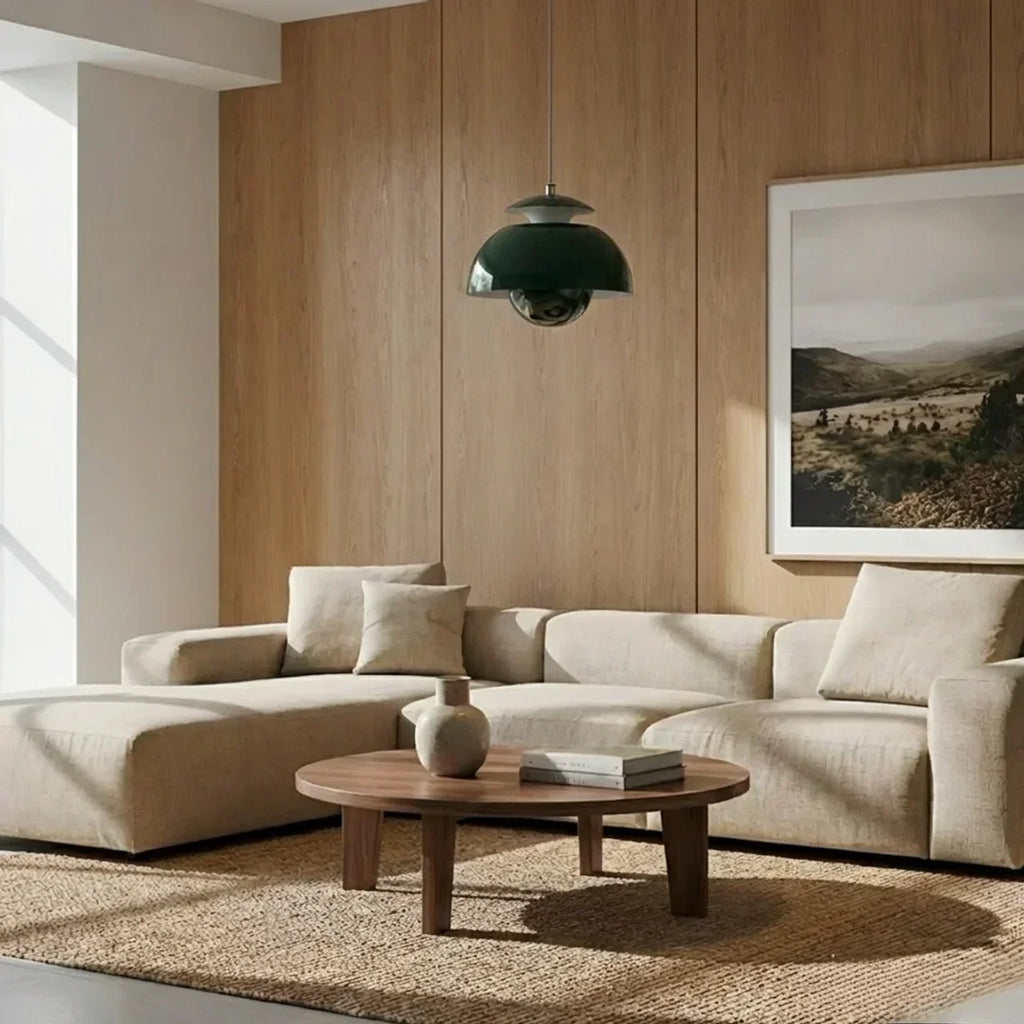Contemporary Orb Pendant Light — Smooth Globe Shape, Adjustable Mount