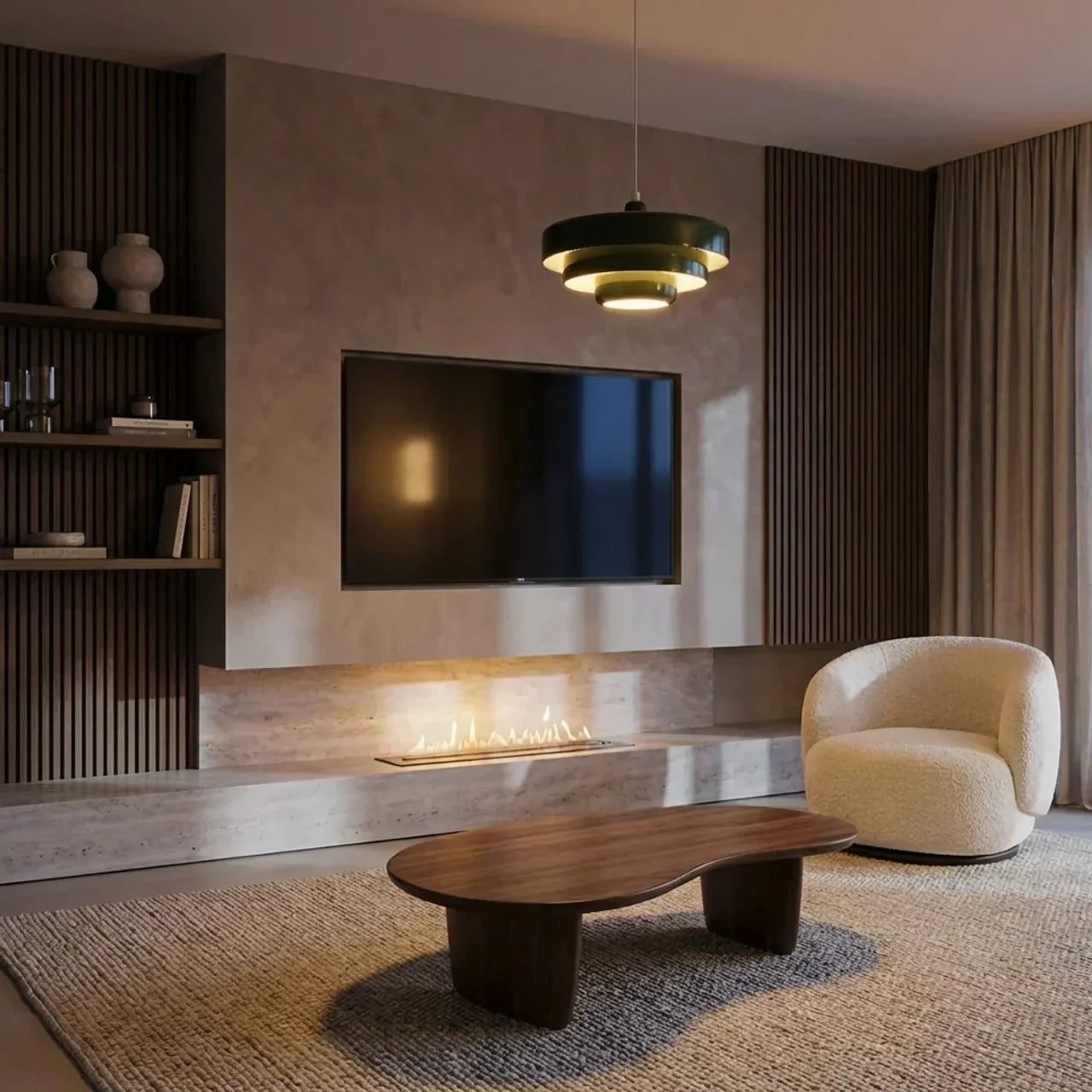 Bauhaus Tiered Glass Pendant Ceiling Light