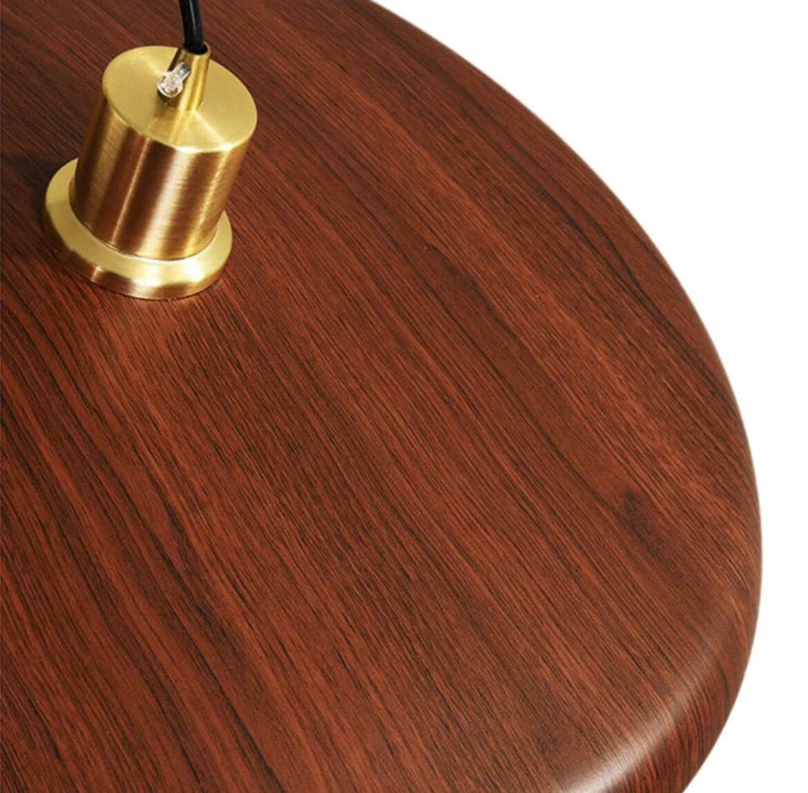 CinderLume Polystyrene Resin LED Pendant Lamp — Warm Glow, Wood-Inspired Silhouette