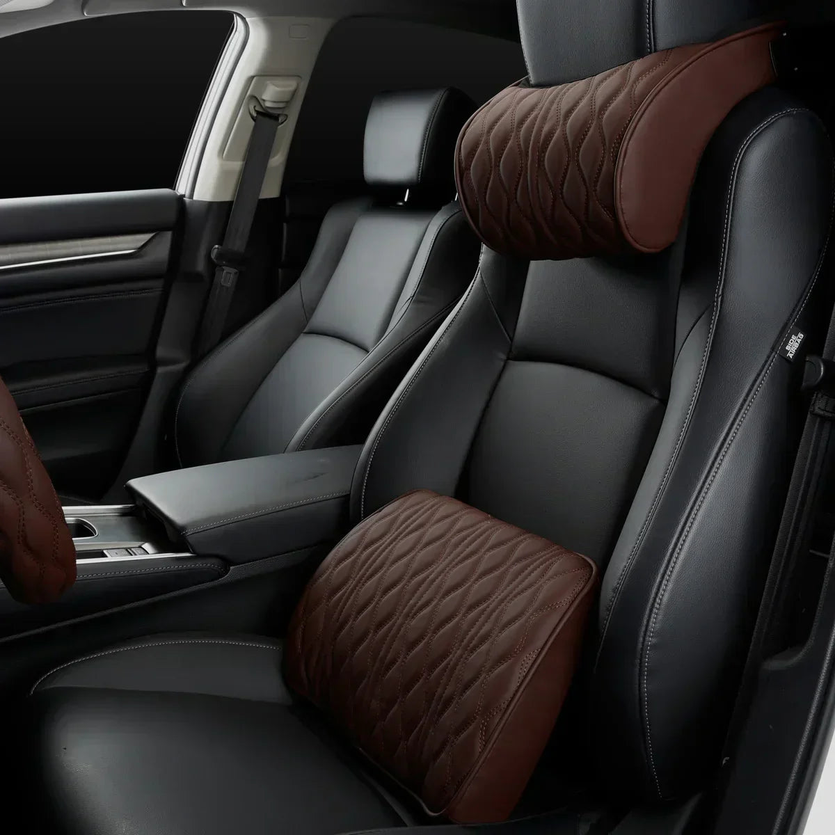 Ergonomische autokussenset — nek- en rugondersteuning van traagschuim