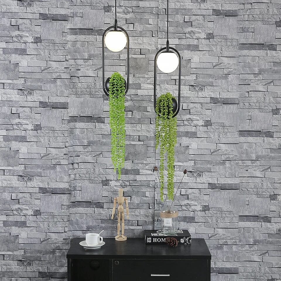 VerdiGlow Wall Planter Lamp — Built-In Planter Shelf, Warm LED Glow