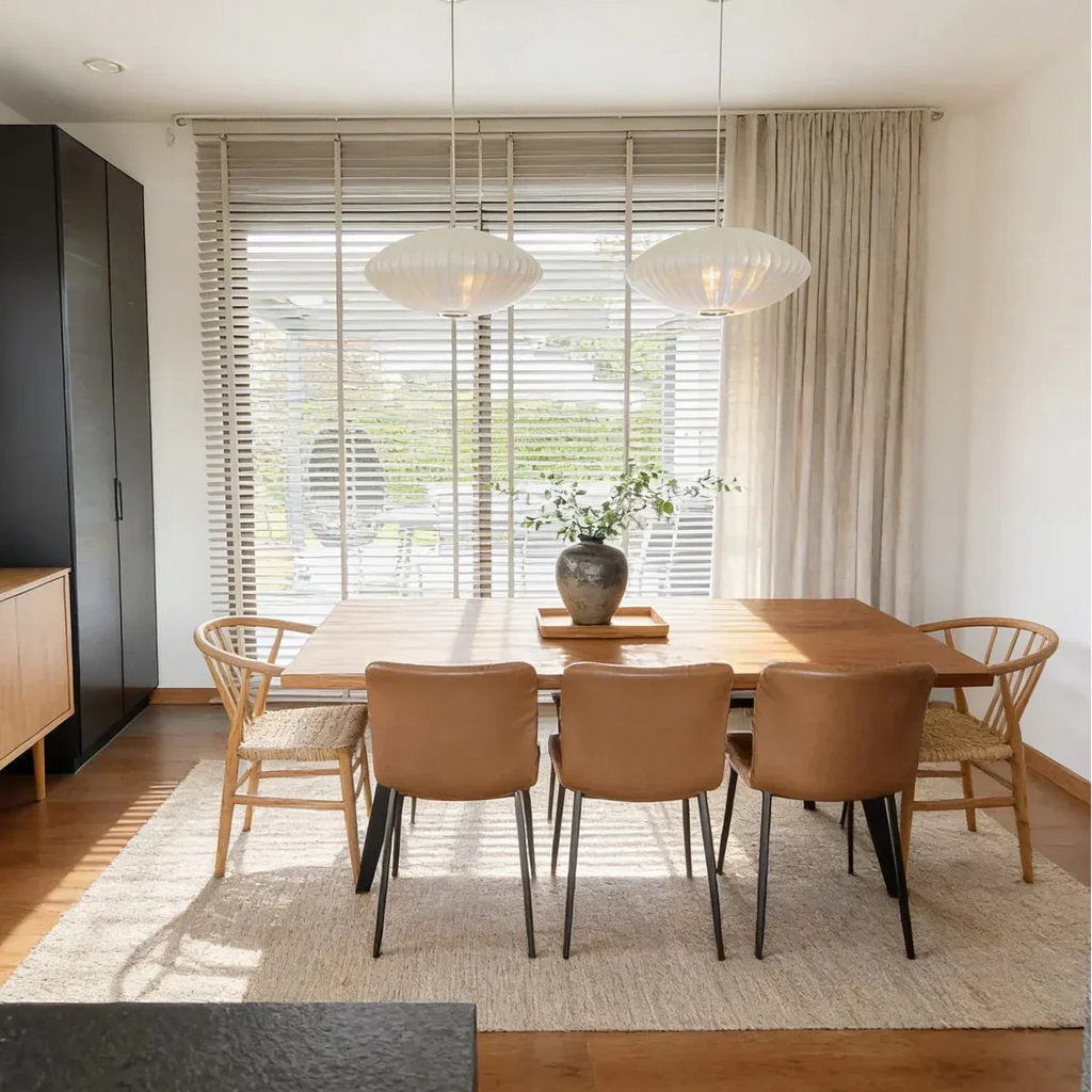 Silk Ceiling Pendant Light — Minimalist Fabric Shade