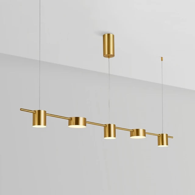 Astrael Semi-Flush Mount Chandelier — Aluminum, Iron Finish