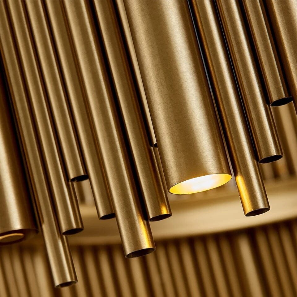 Gilded Nest Chandelier — Elaborate Design and Rich Gold Finish
