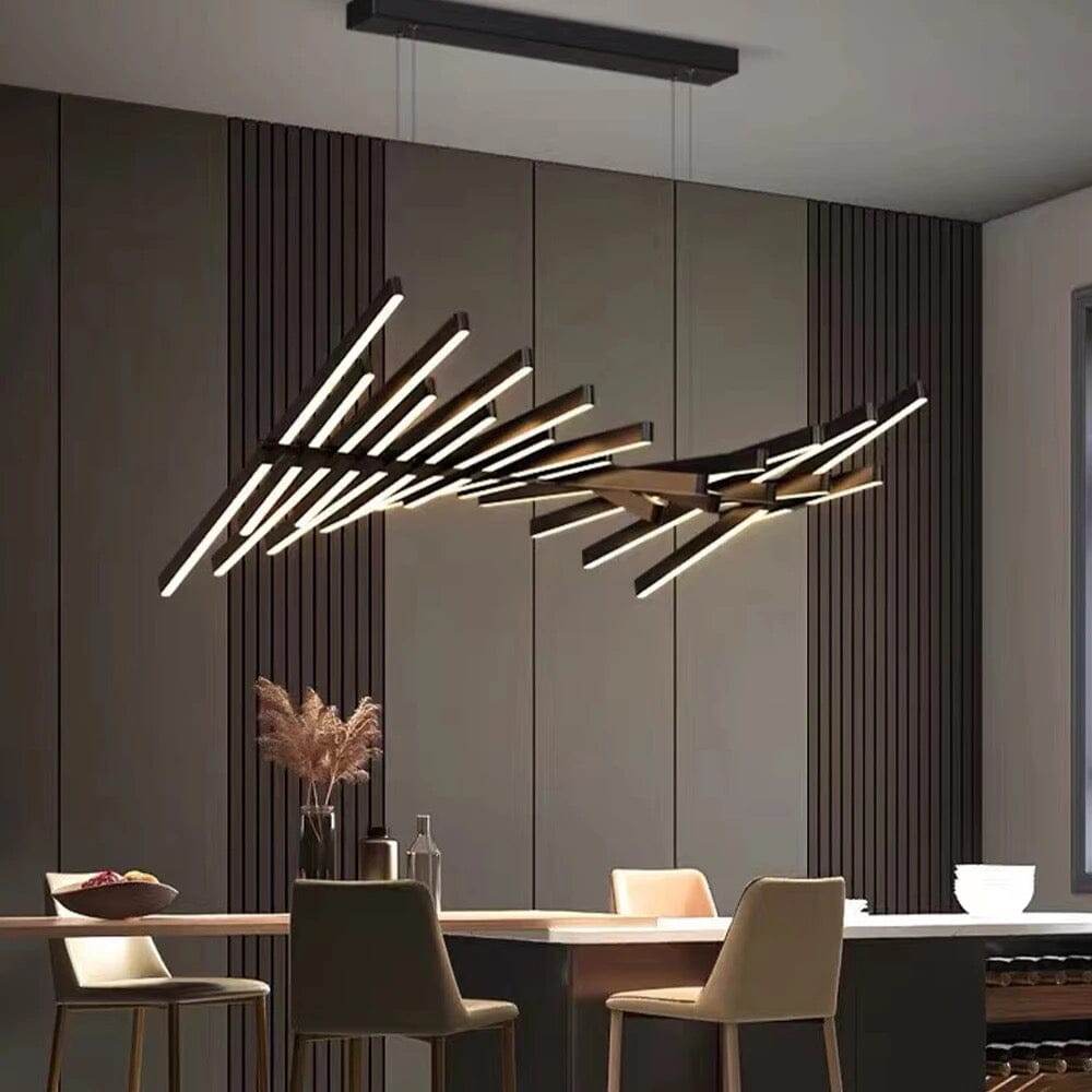Quillbone Remote Controlled Chandelier — Independent Adjustable Bulbs
