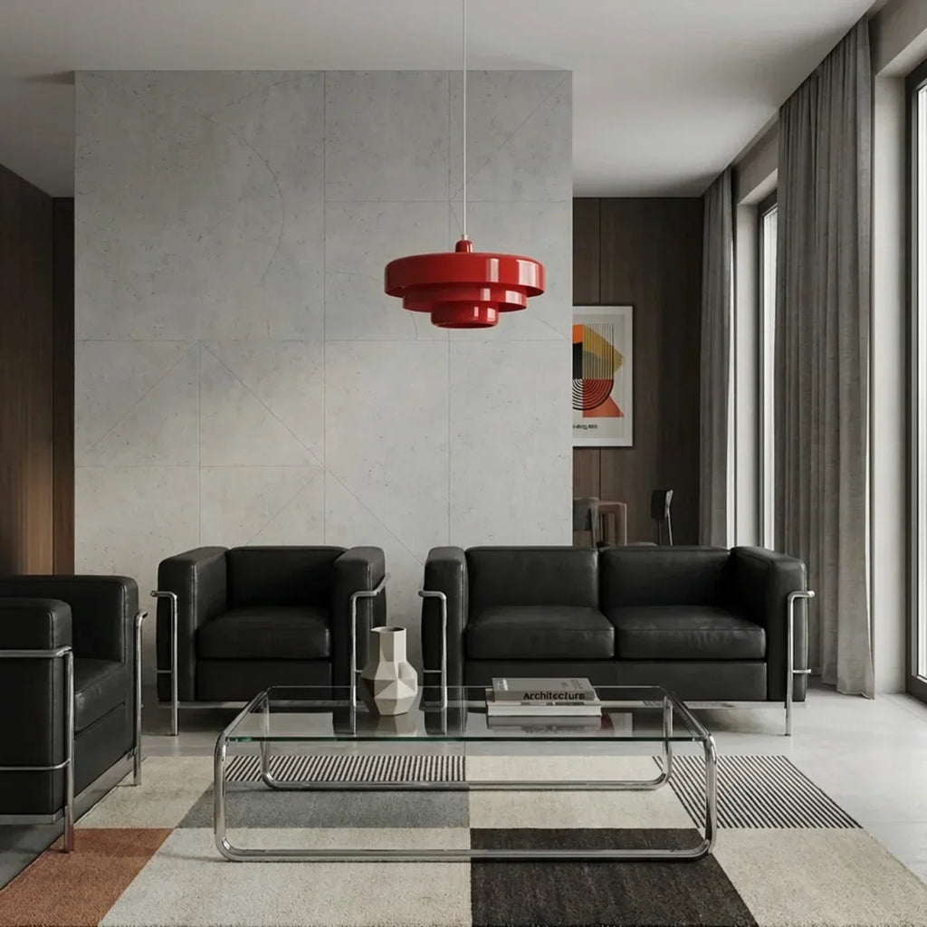 Bauhaus Tiered Glass Pendant Ceiling Light