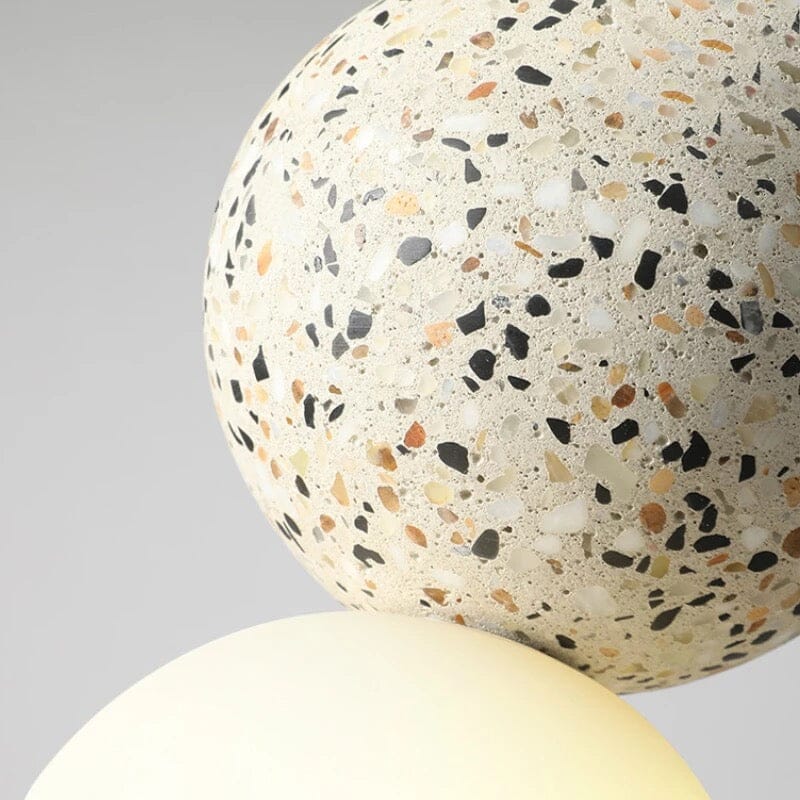 AuroraTerra Terrazzo-pendellampe — 4 in x 7.8 in / 10 x 20 cm, håndværksmæssig europæisk finish