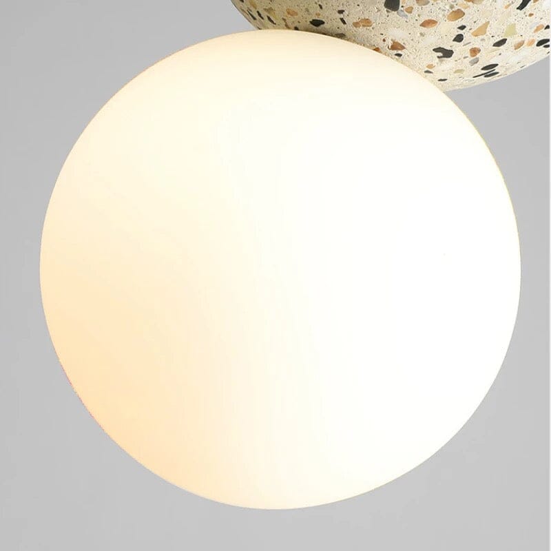 AuroraTerra Terrazzo-pendellampe — 4 in x 7.8 in / 10 x 20 cm, håndværksmæssig europæisk finish