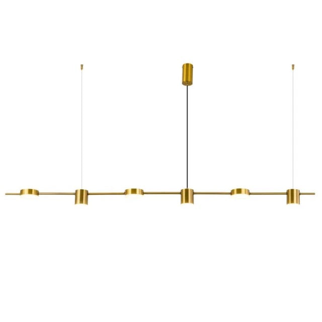 Astrael Semi-Flush Mount Chandelier — Aluminum, Iron Finish