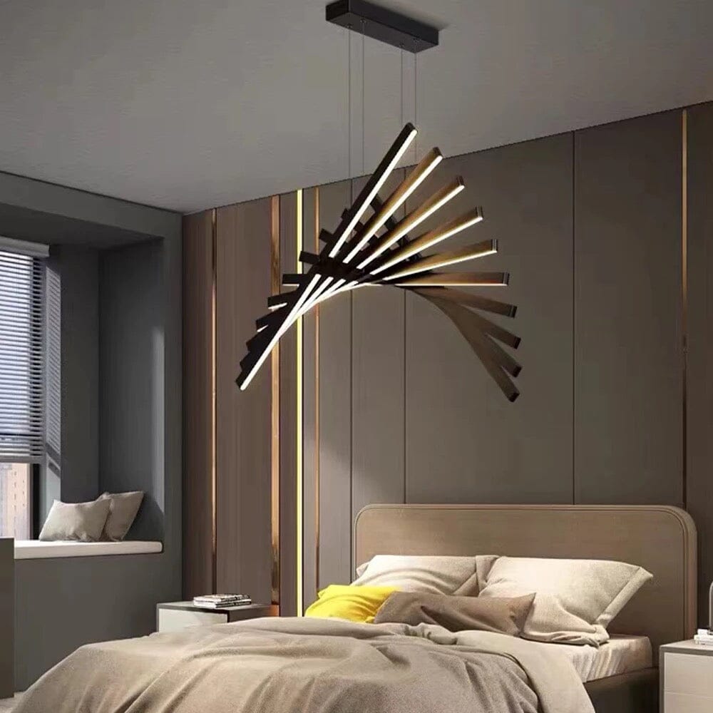 Quillbone Remote Controlled Chandelier — Independent Adjustable Bulbs