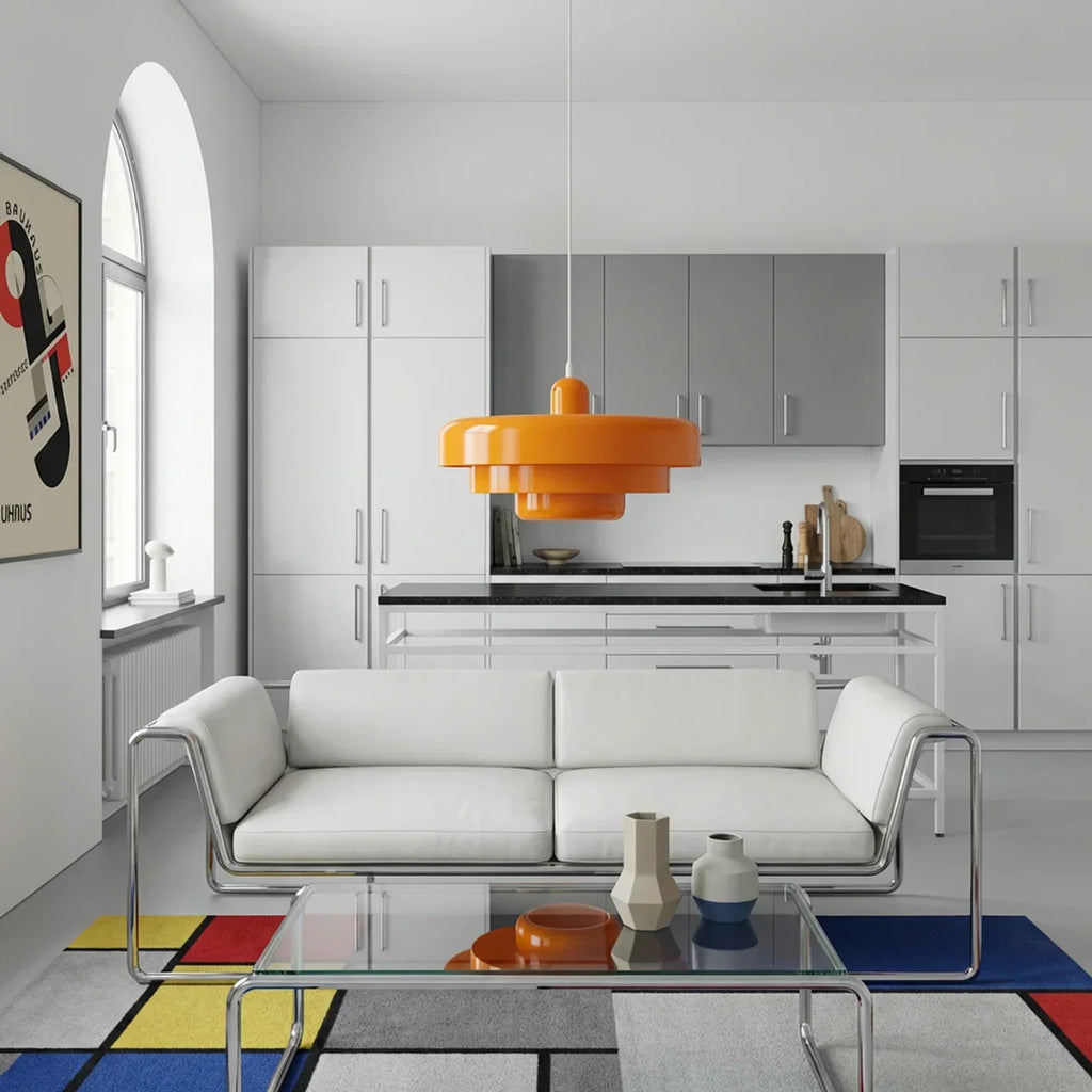 Bauhaus Tiered Glass Pendant Ceiling Light