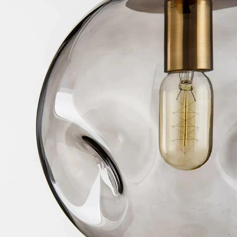 Novae-pendellampe i glas — elegant minimalistisk profil, flerfarvet finish
