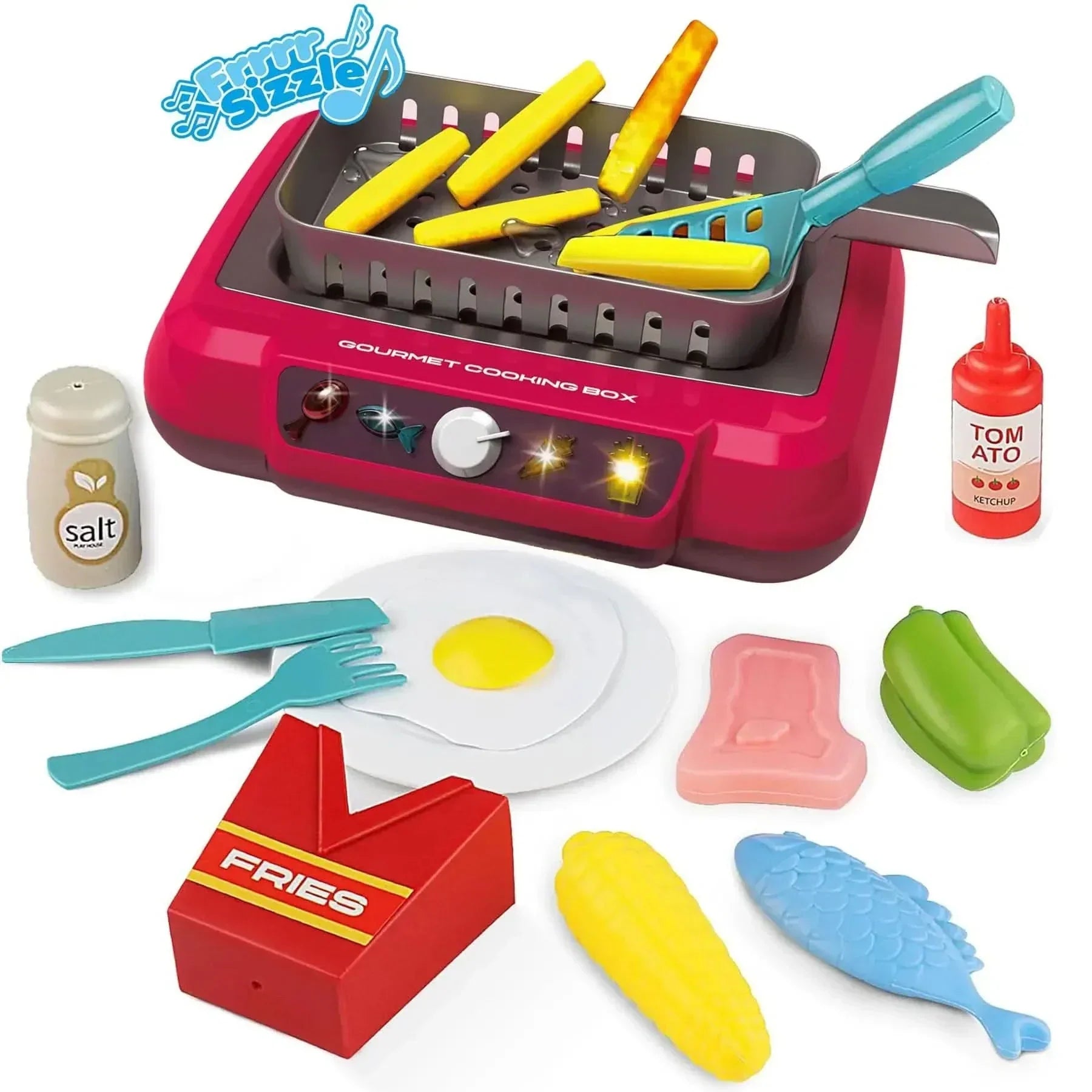 TinyChef Play Kitchen Set — Pots Spoons & Spatulas