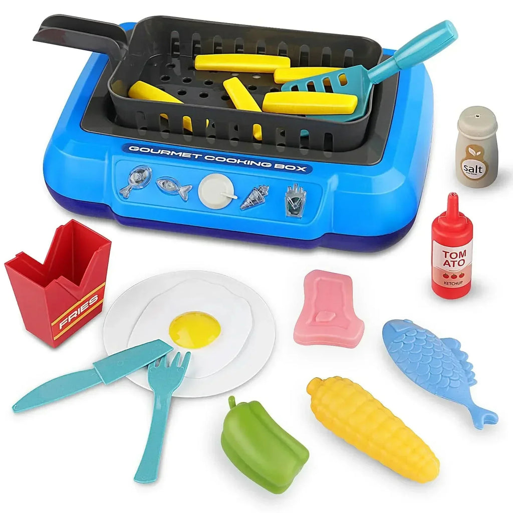 TinyChef Play Kitchen Set — Pots Spoons & Spatulas