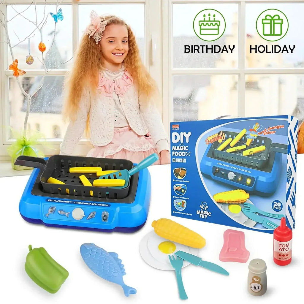 TinyChef Play Kitchen Set — Pots Spoons & Spatulas