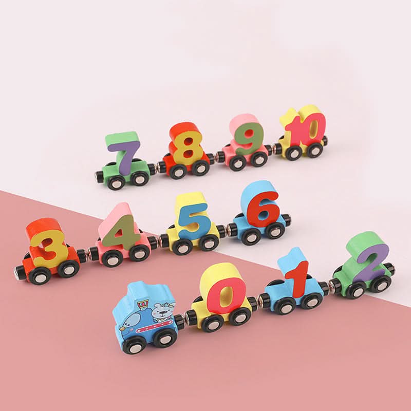 BrightTrack Magnetic Number Train — Interlocking Carriage Learning Toy for Ages 2+