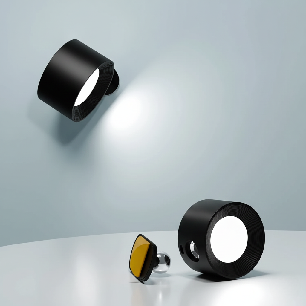 Lampă de perete reîncărcabilă — fără fir, reglabilă, rotativă la 360°
