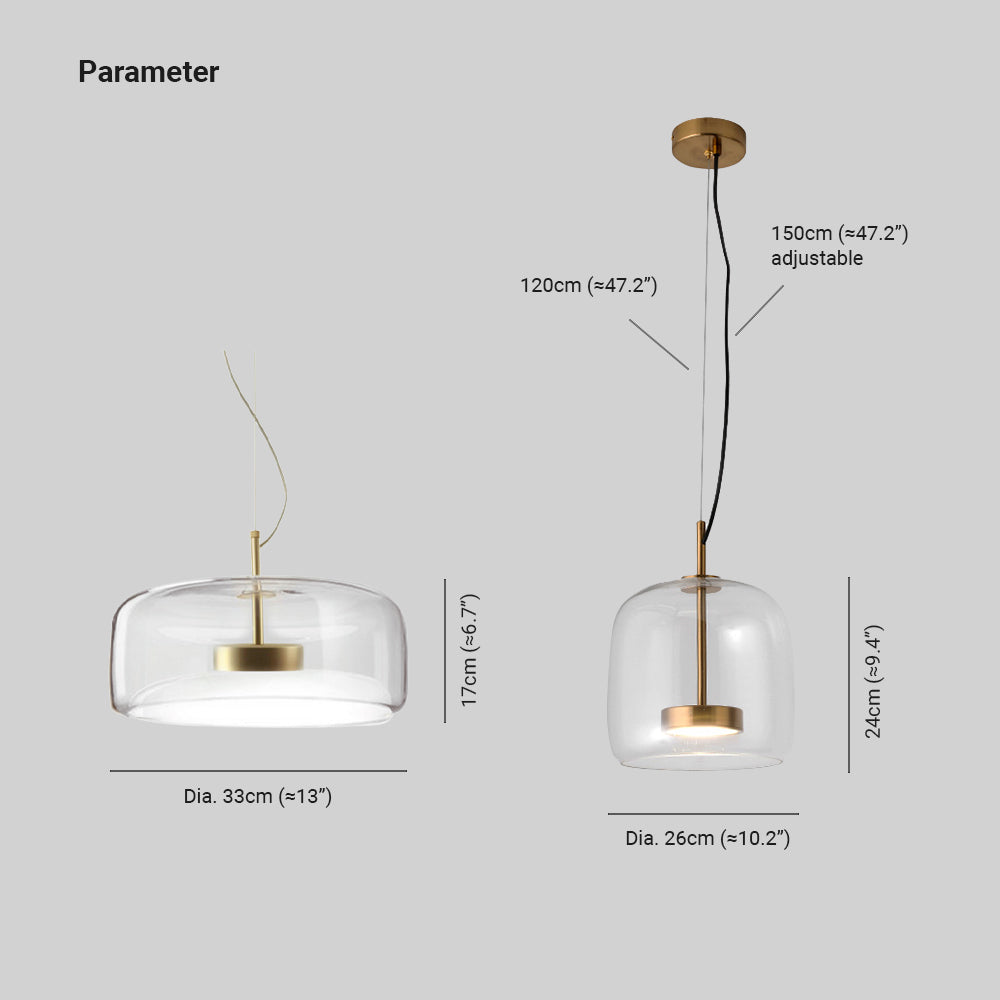 Vintage Style Hailie LED Pendant Lights — Warm Amber Glow