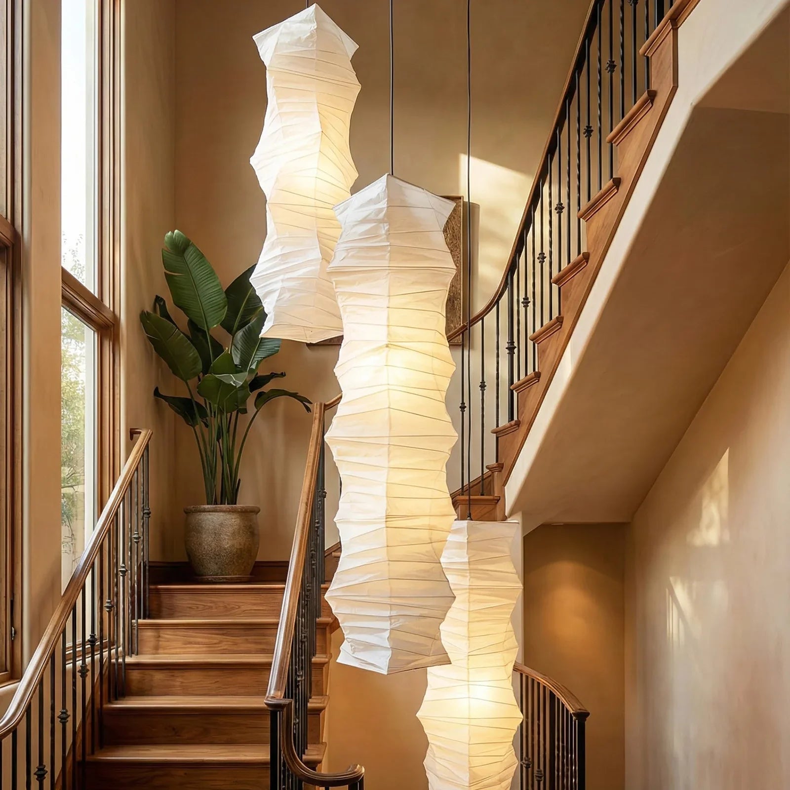 Akari Irregularly Twisted 33N Pendant Light | wildoxy