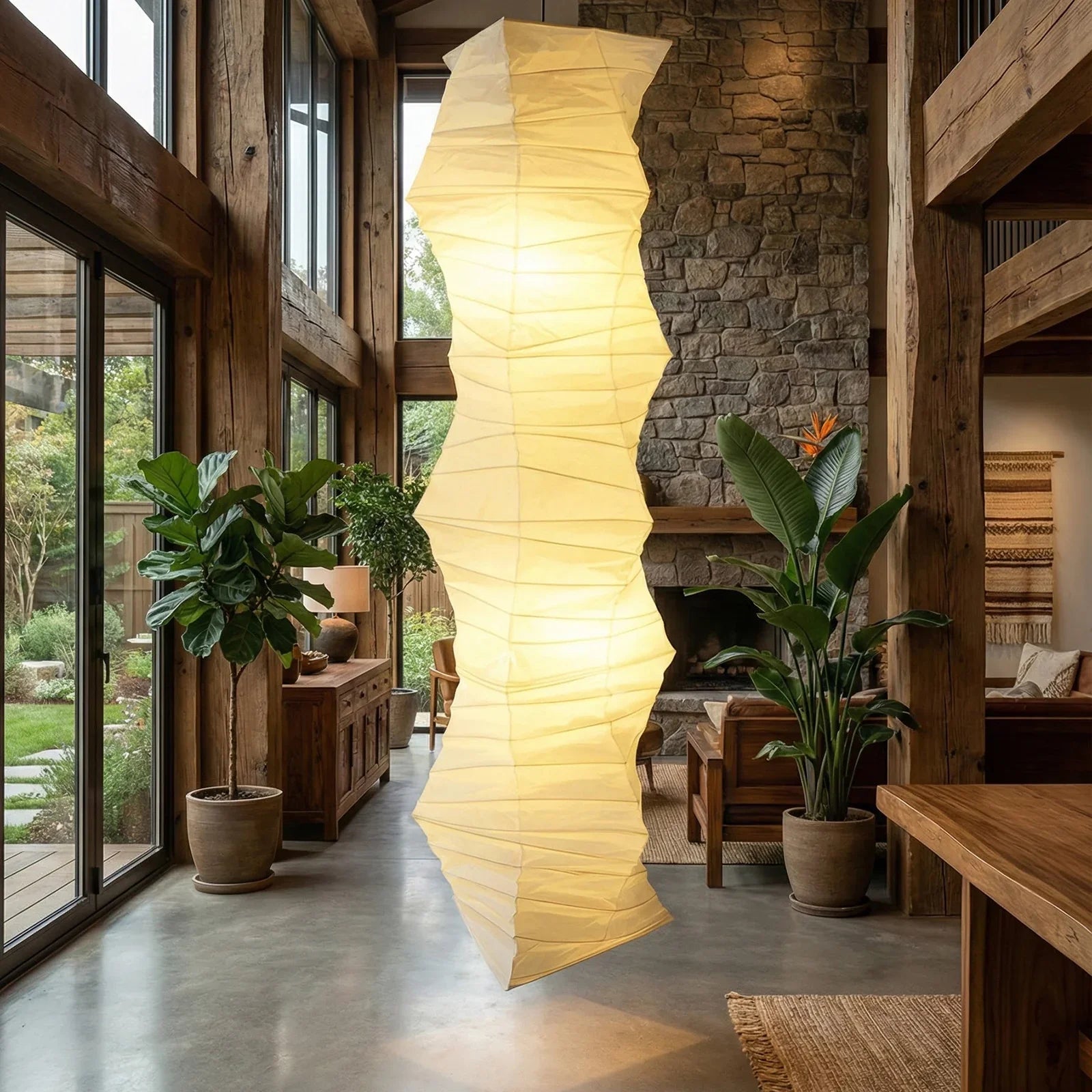 Akari Irregularly Twisted 33N Pendant Light | wildoxy