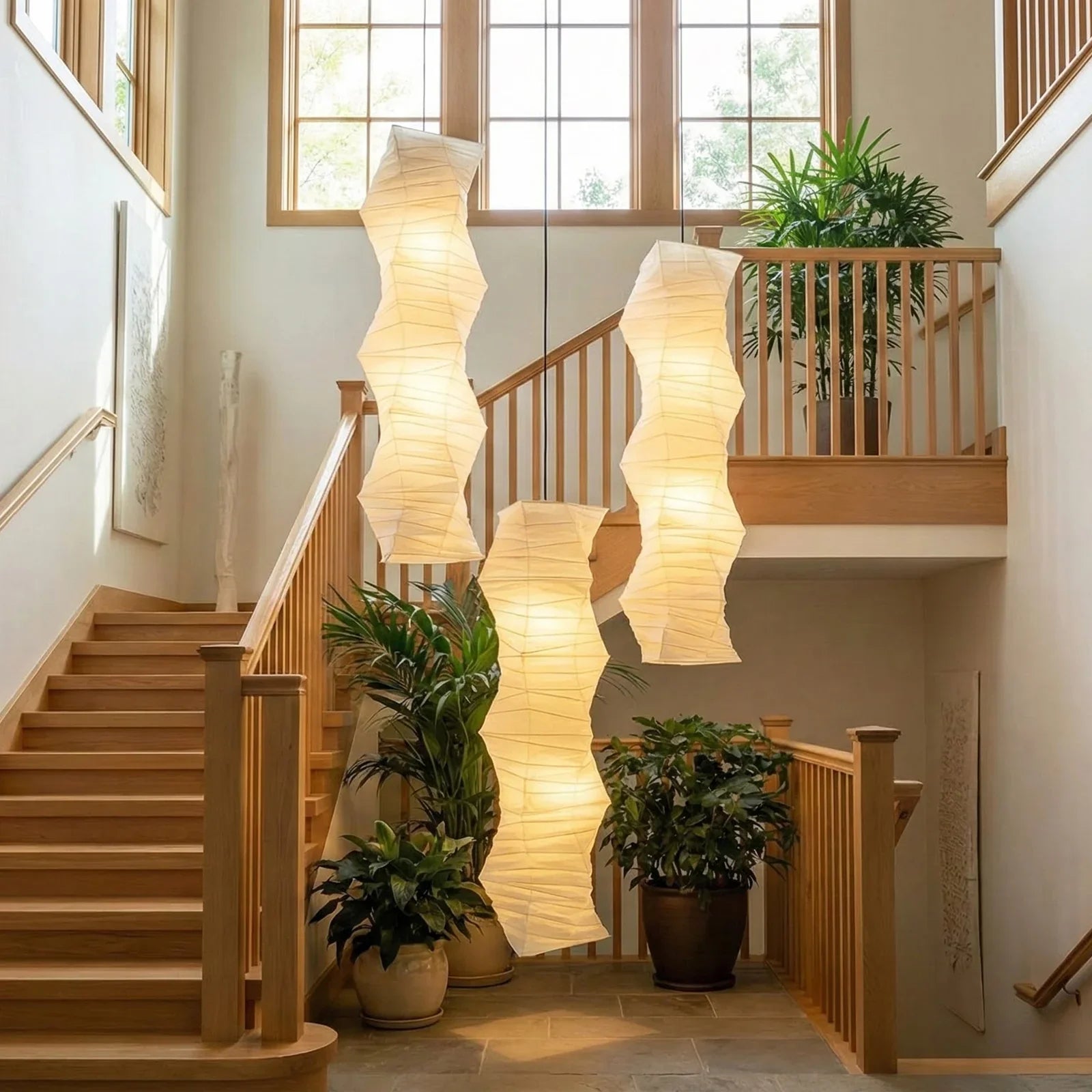 Akari Irregularly Twisted 33N Pendant Light | wildoxy