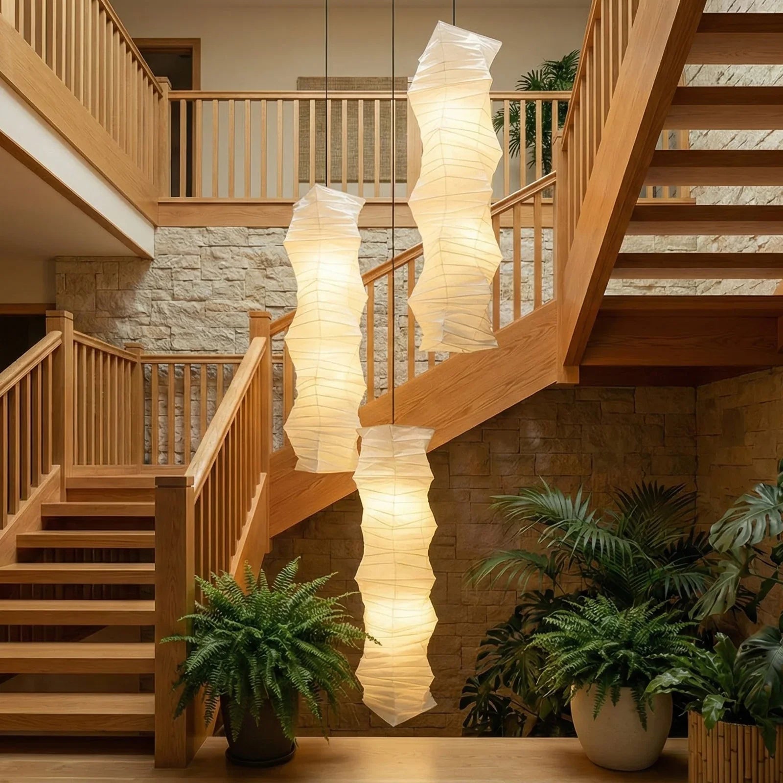 Akari Irregularly Twisted 33N Pendant Light | wildoxy