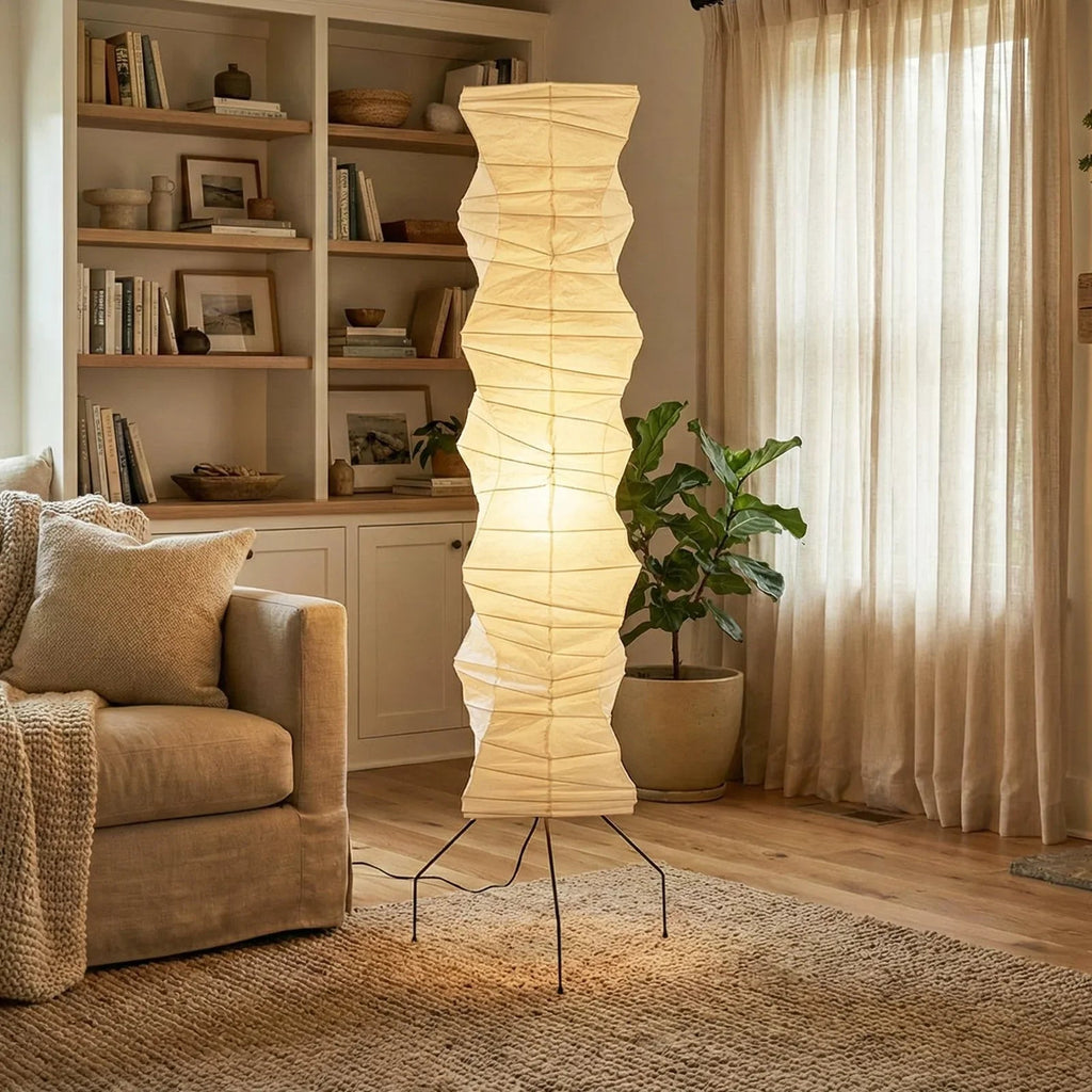Akari Irregularly Twisted UF4-33N Floor Lamp | wildoxy