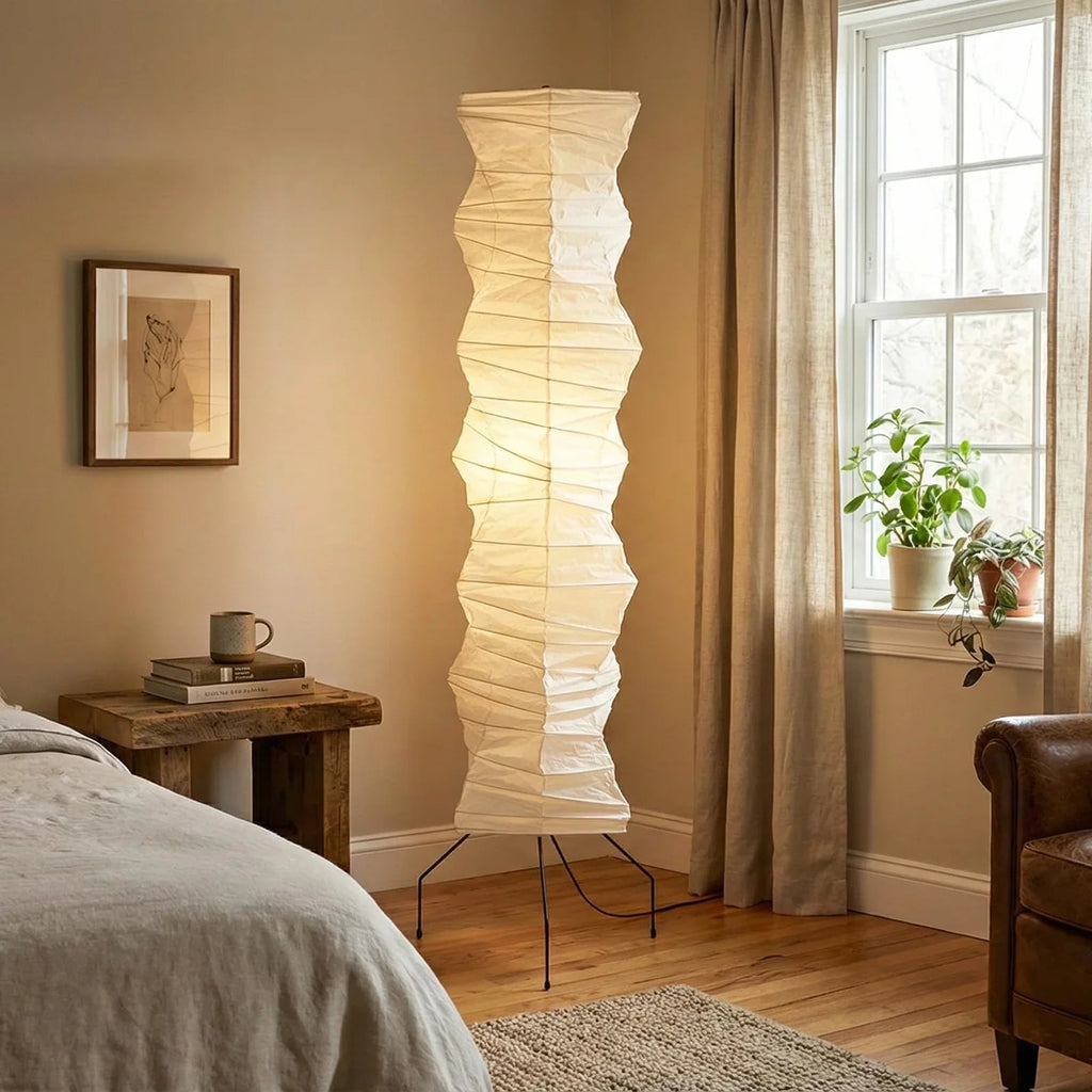 Akari Irregularly Twisted UF4-33N Floor Lamp | wildoxy