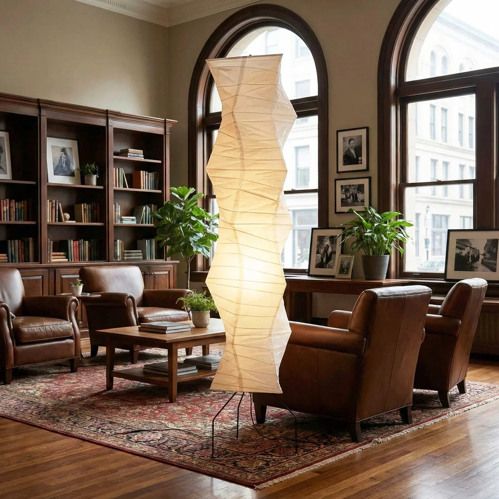 Akari Irregularly Twisted UF4-33N Floor Lamp | wildoxy