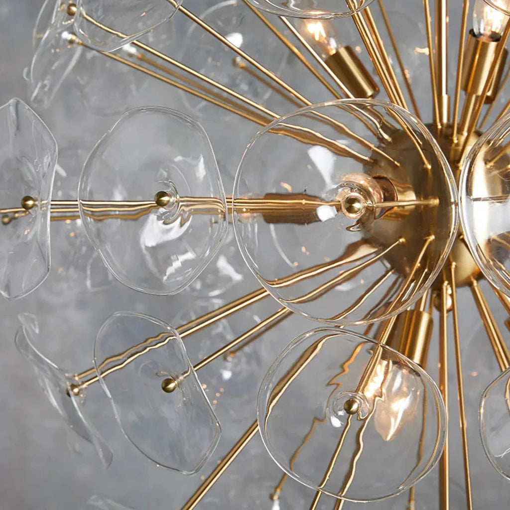 Isolde Glass Petal Sputnik Sphere Chandelier | wildoxy