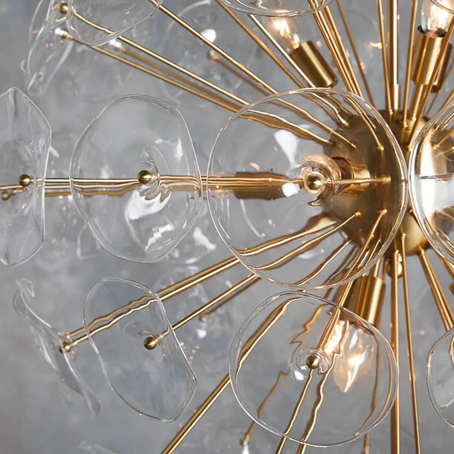 Isolde Glass Petal Sputnik Sphere Chandelier | wildoxy