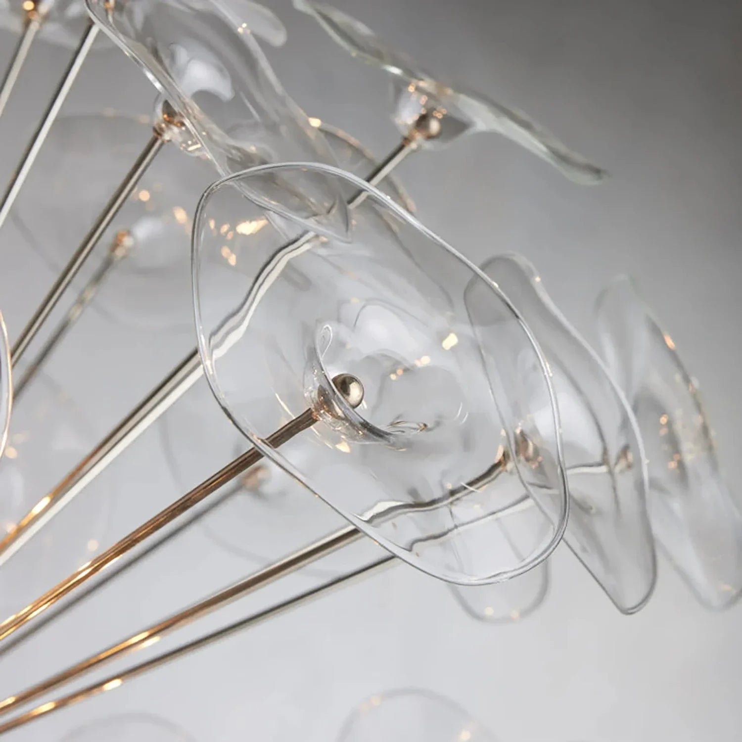 Isolde Glass Petal Sputnik Sphere Chandelier | wildoxy