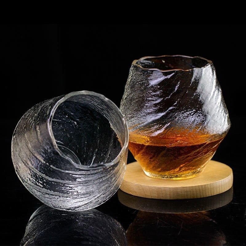 Ručně vyráběná sklenice na japonskou whisky 380ml z tepelně odolného křišťálu