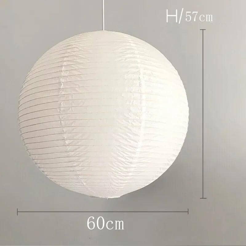 Vrimlo Paper Balloon Pendant Lights — Rounded Paper Shade, Soft Warm Glow
