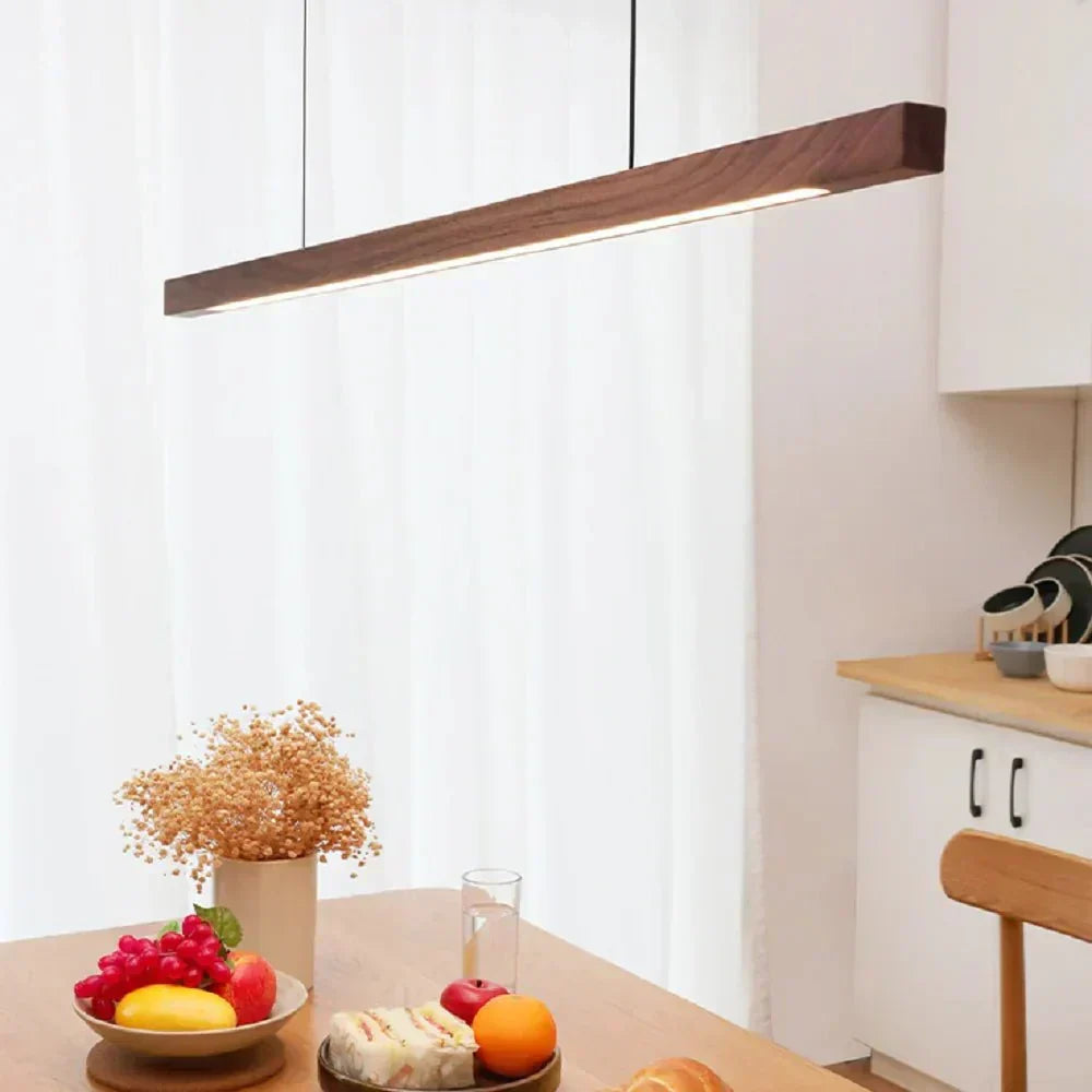 Liora 1-Light Wood Pendant Ceiling Lamp with Hanging Cord