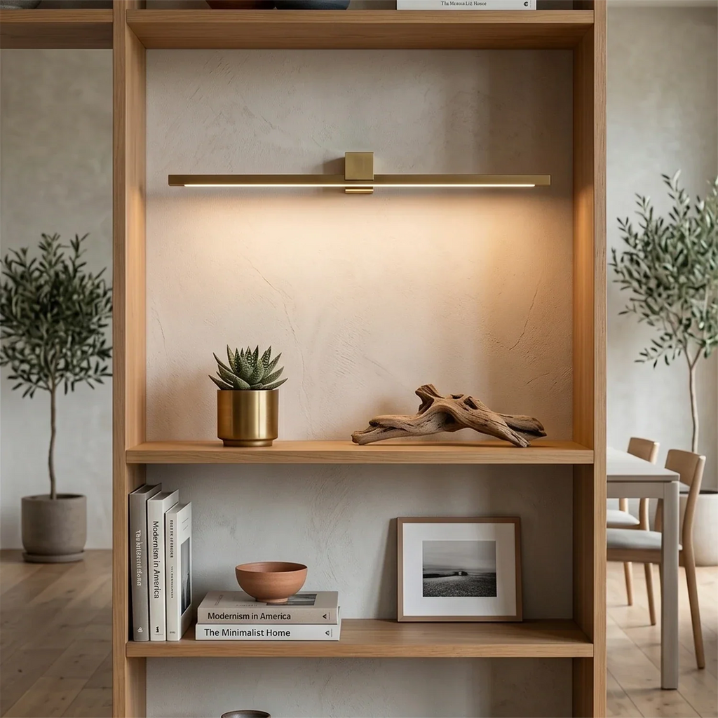 Kivana Brass Linear LED Wall Sconce | wildoxy