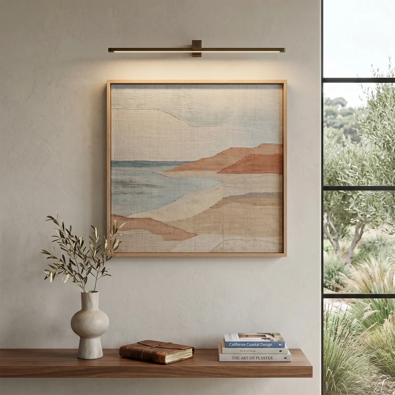 Kivana Brass Linear LED Wall Sconce | wildoxy